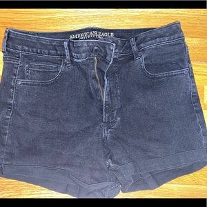 American Eagle Black Denim Shorts